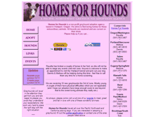 Tablet Screenshot of homes4hounds.com